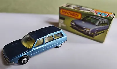 1979 Matchbox #12 Citroen Metallic Blue CX Original Box LESNEY UK • $17.25