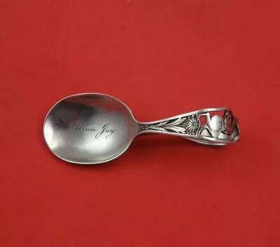 Nursery Rhyme By Unknown Sterling Silver Baby Spoon Bent Handle With Bunny 3  • $79