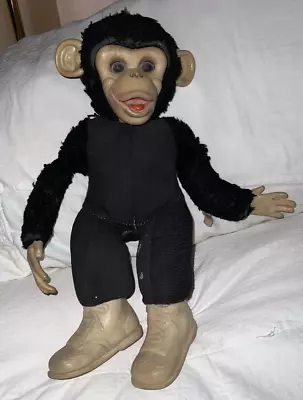 Vintage Rushton Zip The Monkey (Rubber Face) Stuffed Doll (ZIPPY) See 15 Photos! • $19.55