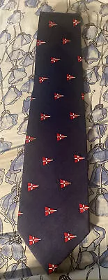 Hobe Sound Yacht Club Vineyard Vines Martha's Neck Tie Jupiter Island FL - Navy • $125