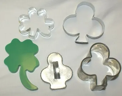 £2.92 • Buy VTG Cookie Cutters St Patrick's Day Irish Club Clover Shamrock Biscuit Aluminum 
