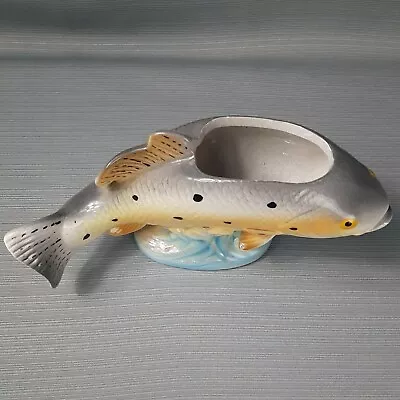 5 ×9  Multicolor Fish Ceramic Planter Handcrafted By My-Neil Taiwan • $17.60