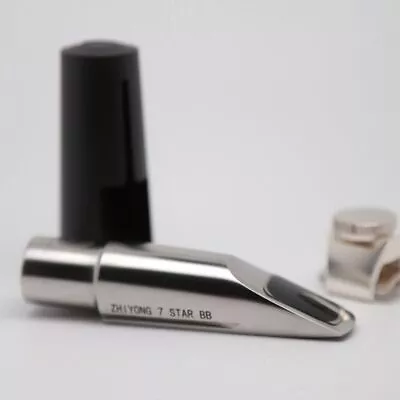 New Saxophone Alto Mouthpiece Metal Polished Classic Design Sax Mouthpiece #5-8 • $578.38