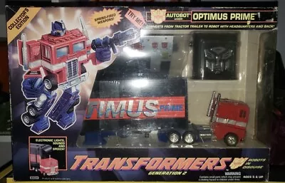 Transformers G2 Optimus Prime Electronic Talking Autobot Leader 1992 New • $234.11