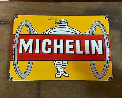 Michelin Man Enamel Sign • £62