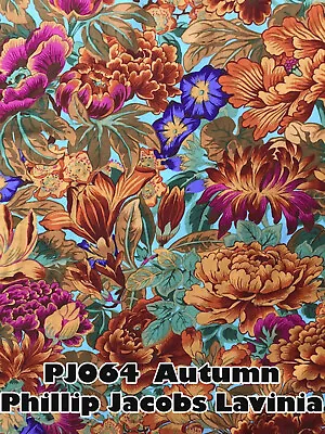 Philip Jacobs Fabric-PJ064 Lavina (Autumn)-Kaffe Fassett Collective-OOP -1/2 Yd • $25