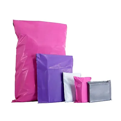 Coloured Mailing Bags Strong Polythene Postage Plastic Postal Mail Seal All Size • £314.99