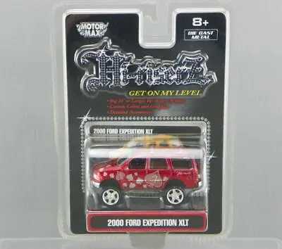 Motor Max Hi-Rizers Diecast Metal 1/64 Red Spades 2000 Ford Expedition XLT New! • $9.97