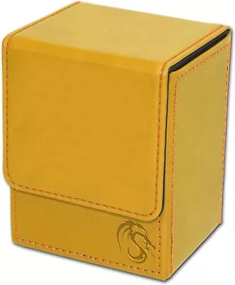 BCW Yellow Deck Case LX Gaming Card Leatherette Magic The Gathering Storage Box • $28.66