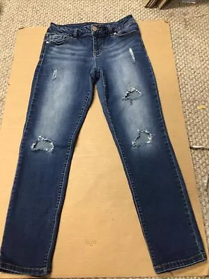 Vanity Jeans Super Skinny Waist Size 28 Inseam 24 In Med Wash Blue  • $7