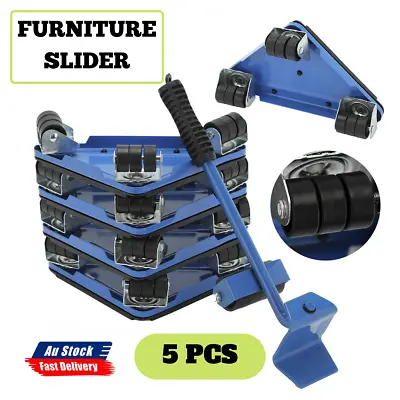 $24.99 • Buy Furniture Slider Lifter 5pcs Moves Wheels Mover Kit Home Moving Lifting System