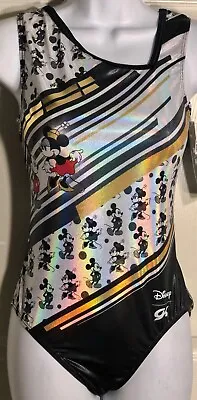 Gk Disney Adult Large Mickey & Minnie Mouse Gymnastics Dance Tank Leotard Al Nwt • $31.79