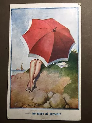 Old Inter Art Postcard Comique Series # 758 Vtg --- No More At Present ! Comic • £2.99