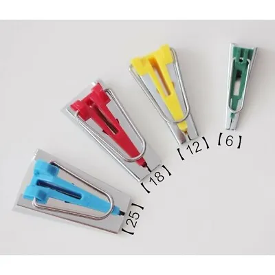 $6.99 • Buy Emovendo Fabric Bias Tape Maker Tool For Sewing Quilting Tool Set Set Of 4