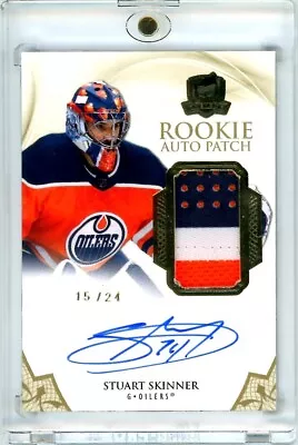 2020 21  Upper Deck The Cup Stuart Skinner RPA Gold Foil 15/24 #173 Oilers • $999.99