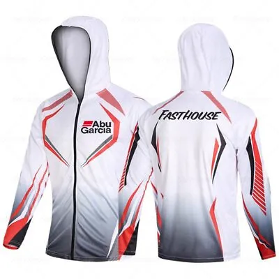 Men Fishing Clothes New White Fishing Jersey A Sports Outdoor Mesh Breathable • $20.30