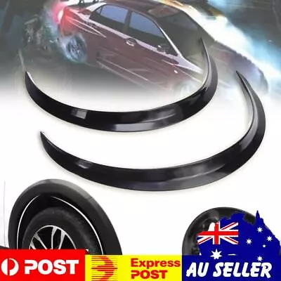 Car Wheel Flare Extension Plastic Wheel Arch Car Side Flare Cover Mudguard Trim • $12.89