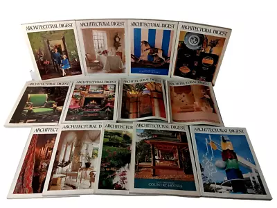 Vintage Architectural Digest 1986 And 1987 Mixed Lot Of 13 Issues • $45