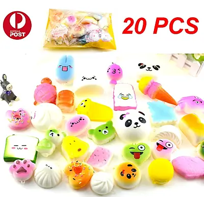 $21.80 • Buy 20PCS 4-7CM Squishy Stress Toys Cute Squishies Squeeze Soft Jumbo Mini Gift Pack