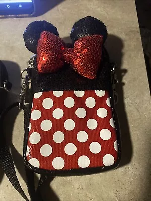 Disney Minnie Mouse Sequin Phone Case Crossbody (3) • $10