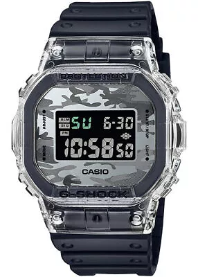 CASIO G-SHOCK DW-5600SKC-1JF Black Camouflage Skeleton Men's Watch New In Box • $211.83