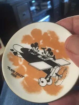Plane Crazy Mickey Mouse Plate • $2.09