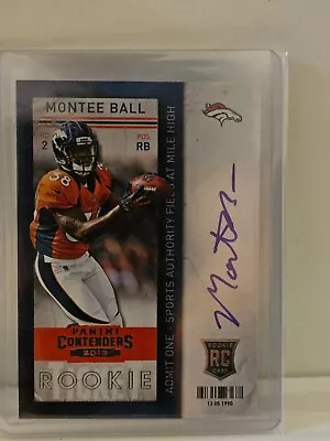 Montee Ball- 2013 Panini Contenders Rookie Ticket Auto • $5.50