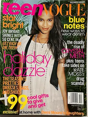 $10 • Buy JOY BRYANT December 2005 / January 2006 TEEN VOGUE Magazine