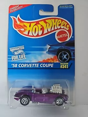Hot Wheels '58 Corvette Coupe 1996 Model Series Purple 7 Spoke Variation • $3