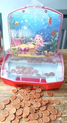 Mermaid Coin Push Machine Arcade Style Game Playset GC • £5