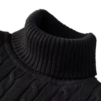 Men's Turtleneck Soft Sweater 2023 Warm Knitted Autumn/winter Pullover Jumper :) • $19.99