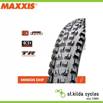 Maxxis Minion DHF Tyre - 27.5 X 2.50 - WT 3C Terra EXO TR Folding 60TPI - Pair • $223.95