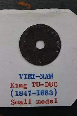 Antique Bronze Coin Small Model Vietnam/China King Tự Đức 1847-1883 • $49