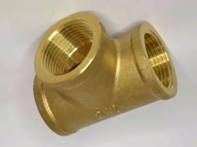 3/4  Brass Pipe Fitting Tee 3/4  X 3/4  X 3/4  Female Pipe NPT/IPS • $9.60