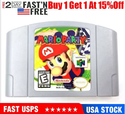 Mario Party 1 Video Game Cartridge Console Card For Nintendo N64 Childhood NJ • $18.89