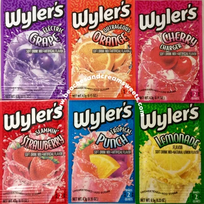£4.75 • Buy 6 Sachets Of Wyler’s Drink Mix, Like Kool Aid, Strawberry, Tropical - USA Import
