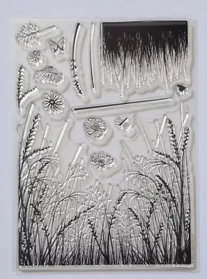 £5.99 • Buy Gorgeous Stamp Set Craft Cardmaking New Grass Grasses Flowers Butterflies