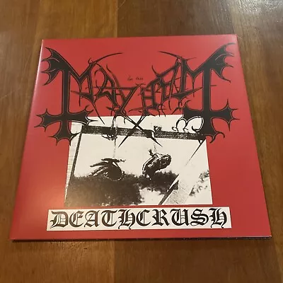 Mayhem Deathcrush Clear LP Vinyl Record 2009 Black Metal Limited Edition Reissue • $32