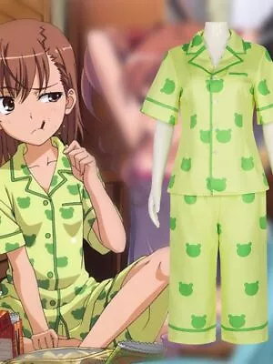 To Aru Kagaku No Railgun Misaka Cosplay Mikoto Pajamas Loose Shirt Pants Prop • $29.90