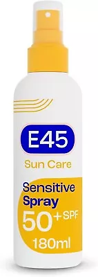 E45 Sun Body Cream Spray For Sensitive Skin. Hydrating With Very... • £13.99