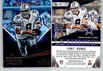 $2.49 • Buy Tony Romo 2015 Rookies & Stars Longevity #51 Cowboys