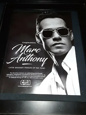 Marc Anthony Latin Grammys Rare Original Promo Poster Ad Framed! • $52.08