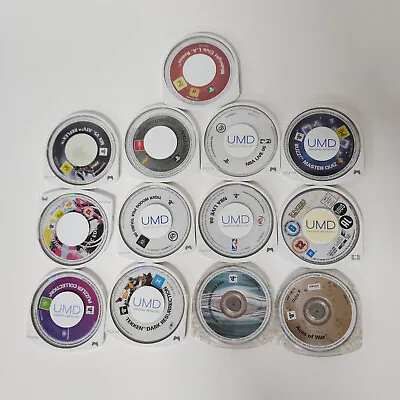 PSP Games & UMD Videos Sony PlayStation Portable X13 Discs Bulk Lot • $74.95