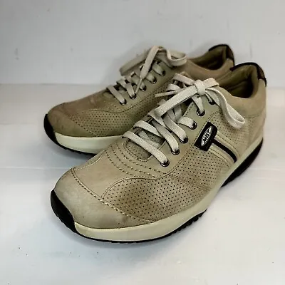 Mbt Mens Tembea Walking Shoes Beige Leather Toning Mesh Leather Sz 9 • $33.99