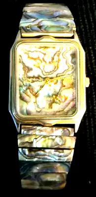 Mother Of Pearl/Stainless  Santa Fe  Quartz Wrist Watch *GREAT GIFT* • $74.99