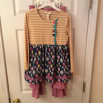 Matilda Jane Birdhouse Outfit With Girls  Size 12 Dress And Size 14 Pants  • $24.99