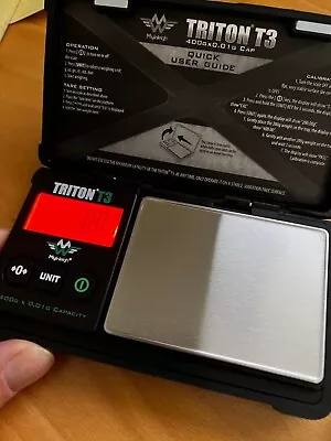 My Weigh T3-400 Triton T3 400 Gram X 0.01 Digital Pocket Scale Black UNT NEW • $23.66