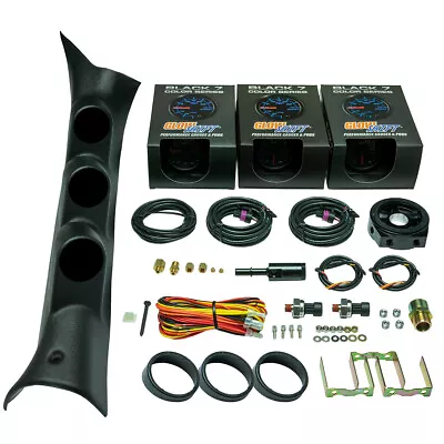 GlowShift 17-20 Ford F150 Raptor Pod W Boost Oil PSI & Fuel Pressure Gauges • $374.99