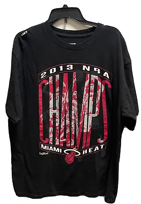 Miami Heat 2013 Nba Champions Short Sleeve T Shirt Size Xl • $15.60