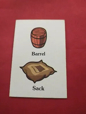 Mystery Mansion Board Game 1984 REPLACEMENT BARREL SACK SEARCH CARD *73N • $7